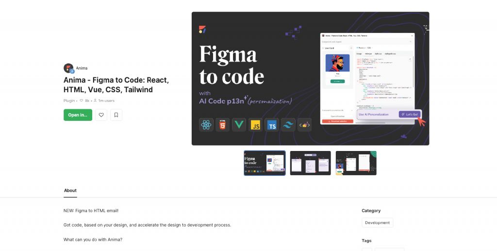 Anima - Figma to HTML CSS Plugin