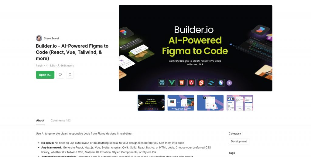 Figma to Builder - Figma to HTML CSS Plugin