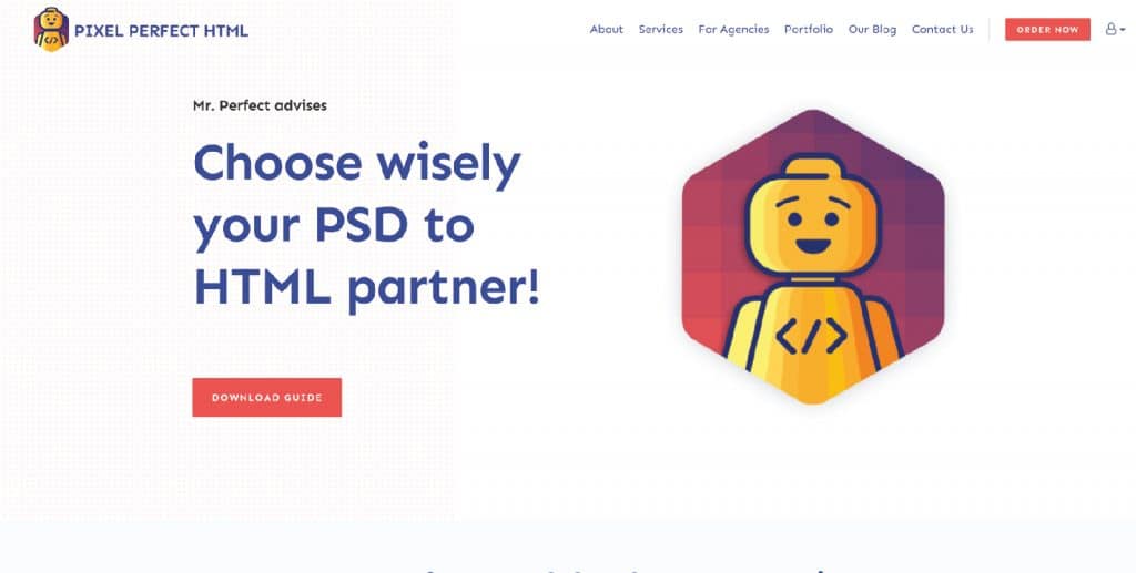 PSD to WordPress Conversion Company - Pixel Perfect HTML
